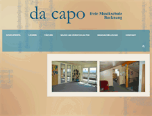 Tablet Screenshot of dacapo-musikschule.de